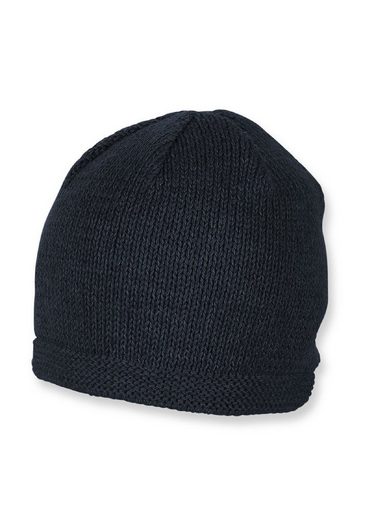 STERNTALER® Strickmütze OCS Strickmütze (1-St., Wintermütze gefütterte und ideal für kalte Tage) Strick Beanie Kinder aus weicher Baumwolle unifarben mehr Großer Ausverkauf