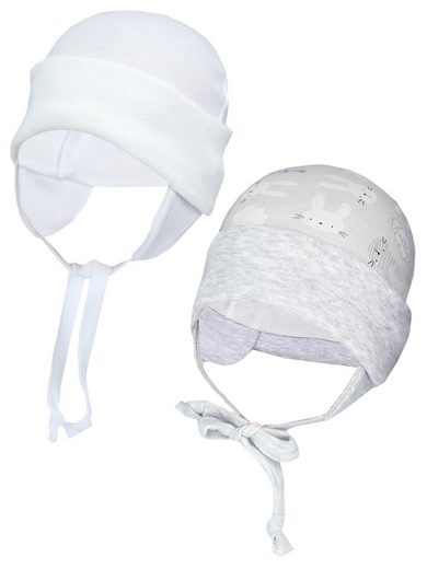 TUPTAM Erstlingsmütze TupTam Baby Erstlingsmütze mit Ohrenklappen 2er Pack mehr Weihnachtsangebot