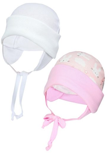 TUPTAM Erstlingsmütze TupTam Baby Erstlingsmütze mit Ohrenklappen 2er Pack mehr Weihnachtsangebot