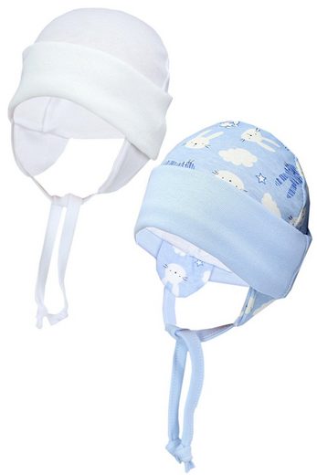 TUPTAM Erstlingsmütze TupTam Baby Erstlingsmütze mit Ohrenklappen 2er Pack mehr Osterangebot