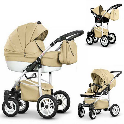 COLETTO Kombi-Kinderwagen Craft Eco 4 in 1 inkl. Sportsitz, Autositz und Zubehör in 16 Farben mehr VIP-Rabatte