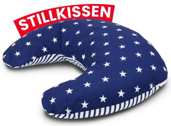 AMILIAN Stillkissen Lagerungskissen - Seitenschläferkissen - Stillkissen klein Schwangerschaftskissen zum Schlafen, pregnancy pillow mit Füllung inkl. Bezug mit Stickerei (60x42 cm), für Mütter und Babys mehr 50% Rabatt für begrenzte Zeit