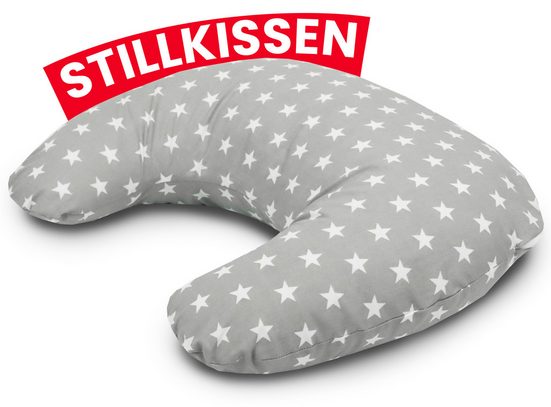 AMILIAN Stillkissen Lagerungskissen - Seitenschläferkissen - Stillkissen klein Schwangerschaftskissen zum Schlafen, pregnancy pillow mit Füllung inkl. Bezug mit Stickerei (60x42 cm), für Mütter und Babys mehr 2025