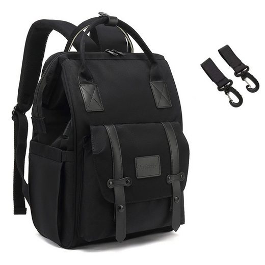 REDOM Wickelrucksack Wickeltasche Rucksack Baby Multifunktions-Babytaschen wasserabweisend (Windeln Babyflasche Milchfläsche Rucksack Tasche mit USB-Anschluss, Multifunktional, Babytasche, Wickelrucksack), mit Kinderwagen-Haken Super Sparpreis