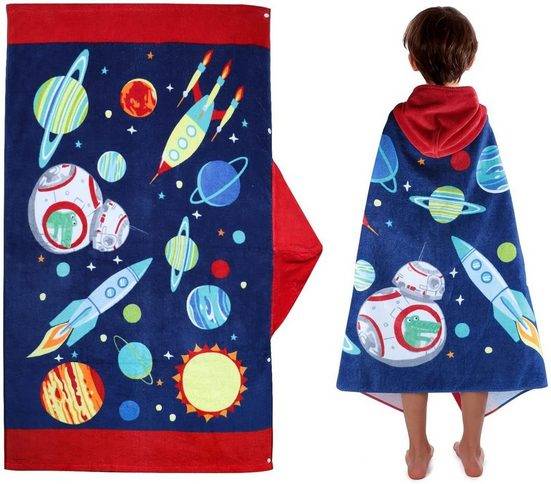 HYTIREBY Strandtücher Kinder Strandtuch Badetuch mit Kapuze Jungen Mädchen mehr Tiefpreis