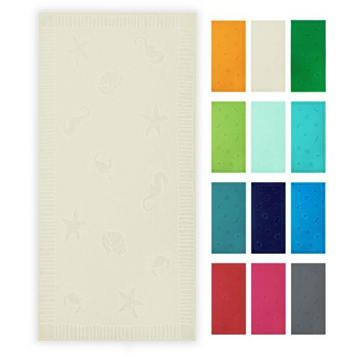 ZOLLNER Strandtuch Frottier (1-St), 100 x 200 cm, 100% Baumwolle, vom Hotelwäschespezialisten mehr im Angebot