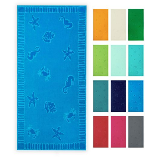 ZOLLNER Strandtuch Frottier (1-St), 100 x 200 cm, 100% Baumwolle, vom Hotelwäschespezialisten mehr im Angebot