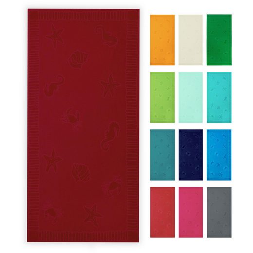 ZOLLNER Strandtuch Frottier (1-St), 100 x 200 cm, 100% Baumwolle, vom Hotelwäschespezialisten mehr Günstiger Verkauf