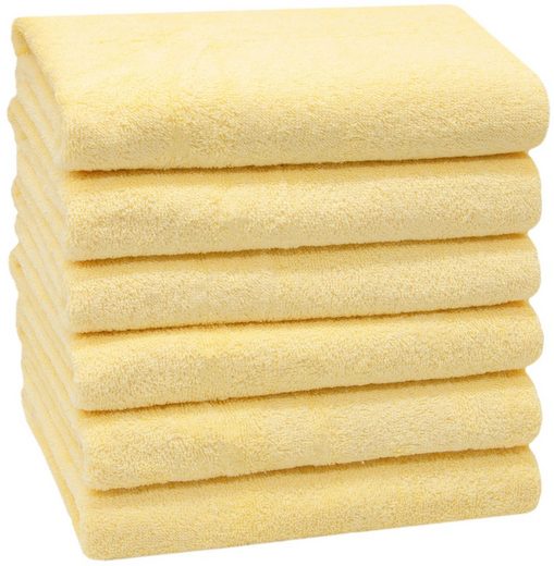 ZOLLNER Handtücher Walkfrottier (6-St), 50 x 100 cm, 100% Baumwolle, vom Hotelwäschespezialisten mehr Kostenloser Versand