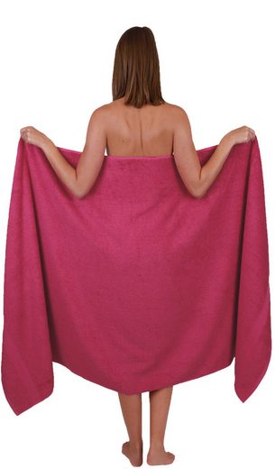 BETZ Badetuch Palermo groß XXL Größe 100 x 200 cm Saunatuch 100% Baumwolle (1 Stück, 1-St) mehr Versandkostenfrei
