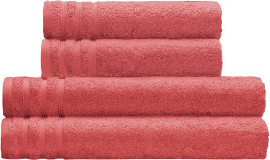 KLEINE WOLKE Handtuch Set Royal Frottier (Set, 4-St), Uni Farben, Handtücher, Duschtücher, Bordüre, weich mehr Black Friday