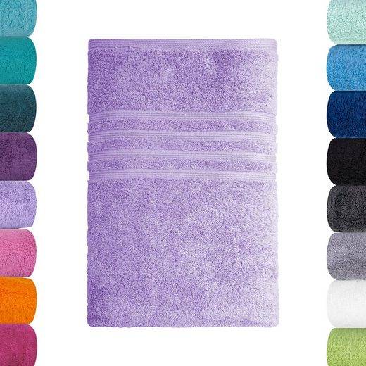 LAVEA Badetuch Bali 100x150cm aus 100% Bio-Baumwolle, einzigartig weiches Badetuch mit 500 g/m² (1-St), hochwertiges und nachhaltiges Premium Strandtuch – saugstarke Faser mehr Lagerräumung
