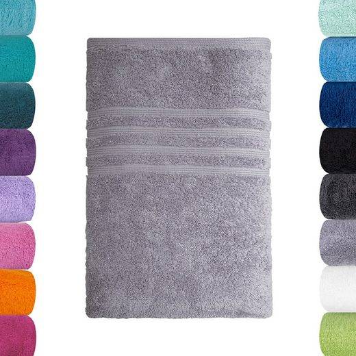 LAVEA Badetuch Bali 100x150cm aus 100% Bio-Baumwolle, einzigartig weiches Badetuch mit 500 g/m² (1-St), hochwertiges und nachhaltiges Premium Strandtuch – saugstarke Faser mehr Lagerräumung
