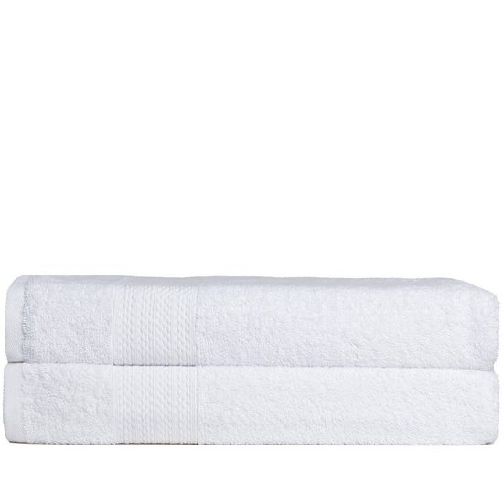 BRIELLE Badetücher Handtuch-Set aus 100% Baumwolle - 2 Duschtücher 70x140 cm (packung, 2-St), 100% Baumwolle, nachaltig as Bio-Bumwolle, schnell trocknet mehr Fabrikladen