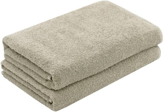 ZOLLNER Duschtücher Walkfrottier (2-St), 70 x 140 cm, 100% Baumwolle, alle Farben bis 95°C waschbar mehr Flash Sale