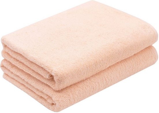 ZOLLNER Duschtücher Walkfrottier (2-St), 70 x 140 cm, 100% Baumwolle, alle Farben bis 95°C waschbar mehr Cyber Monday