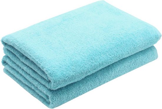 ZOLLNER Duschtücher Walkfrottier (2-St), 70 x 140 cm, 100% Baumwolle, alle Farben bis 95°C waschbar mehr Cyber Monday