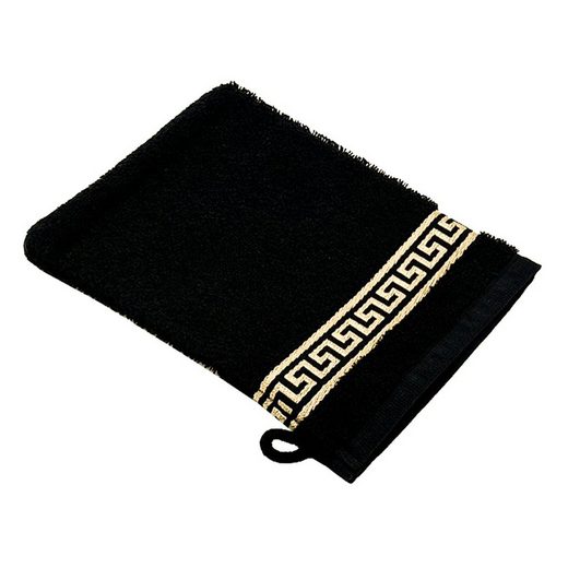 BELLE ARTI Handtücher Luxus Mäander Gästetücher Badetücher Duschtücher Saunatücher in Set (1-St), schwarz, weiss, beige, rot, gold, 100% Baumwolle, Frottee, eingestickt mehr VIP-Rabatte