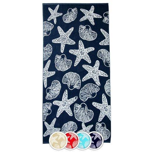 ZOLLNER Strandtuch Frottee (1-St), 90 x 180 cm, 100% Baumwolle, mit Meerestier-Design mehr Blitzverkäufe