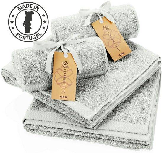 LIEBENSTEIN Handtuch Set Samtweiche Handtücher aus 100% Baumwolle (4-St), beige Frottiertücher, 2x 50x100 cm & 2x 70x140 cm mehr Räumungsverkauf
