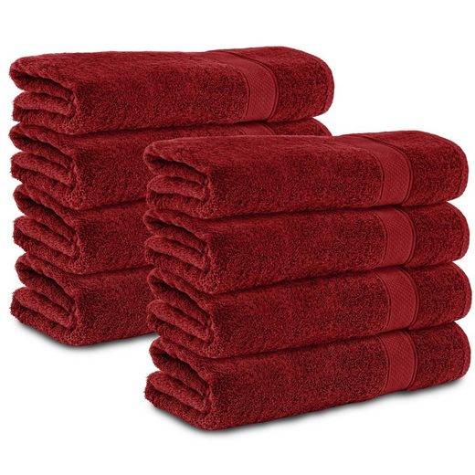 KOMFORTEC Badetücher 100% Baumwolle, 470 g/m² Frottee (8-St), Handtücher 70x140 cm Set, Weich mehr Im Verkauf