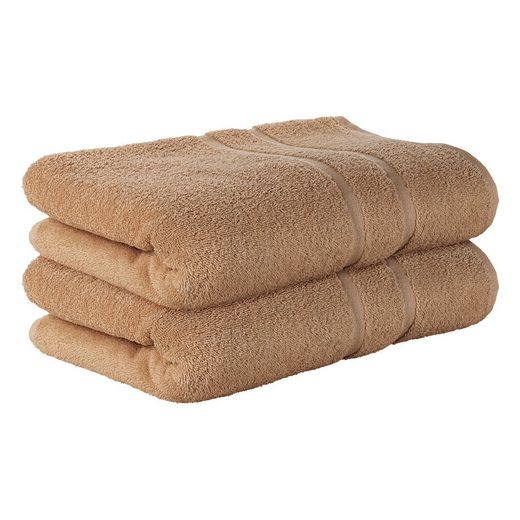 STICKANDSHINE Badetuch 2er Set Premium Frottee Badetuch 100x150 cm in 500g/m² aus 100% Baumwolle (2 Stück Pack) Badetücher 100 x 150 100% Baumwolle 500GSM Frottee mehr Auslauf