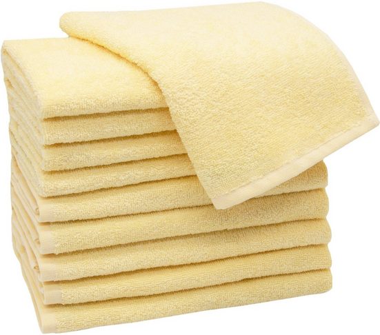 ZOLLNER Gästehandtücher Walkfrottier (10-St), 30 x 50 cm, 100% Baumwolle, vom Hotelwäschespezialisten mehr Top Angebot