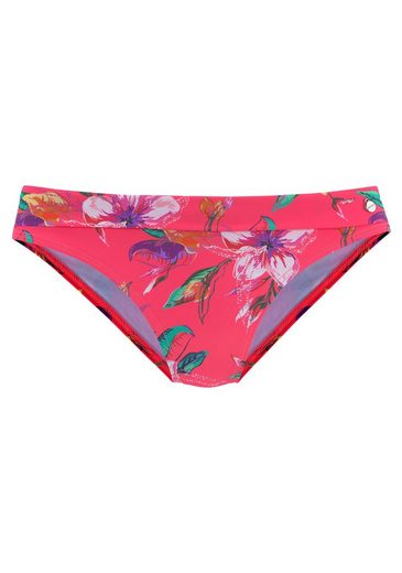 LASCANA Bikini-Hose Malia mit Umschlagbund mit tropischem Print mehr Zeitlich begrenztes Angebot