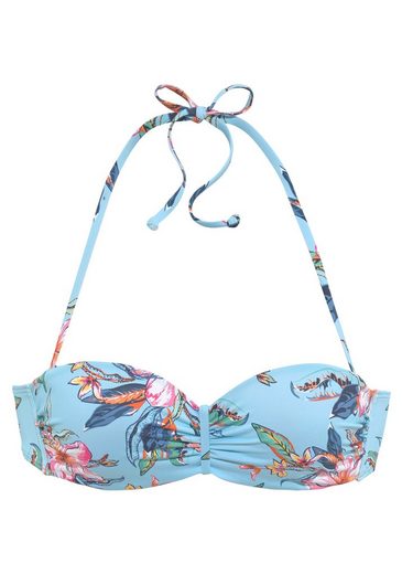 LASCANA Bügel-Bandeau-Bikini-Top Malia mit tropischem Print mehr Discount Store für neue Produkte