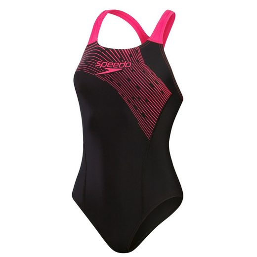 SPEEDO Badeanzug Medley Logo für Damen einteiler schnelltrocknend und chlorbeständig mehr Saisonale Angebote