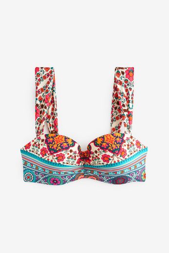 NEXT Bandeau-Bikini-Top Figurformendes, wattiertes Bandeau-Bikinitop 1-St mehr Letzter Tag