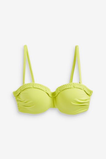 NEXT Bandeau-Bikini-Top Figurformendes, wattiertes Bandeau-Bikinitop 1-St mehr Letzter Tag