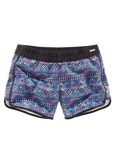 LASCANA Badeshorts elastisches Bündchen, mit Gesäßtasche, softe Microfaser-Qualität mehr Auslauf
