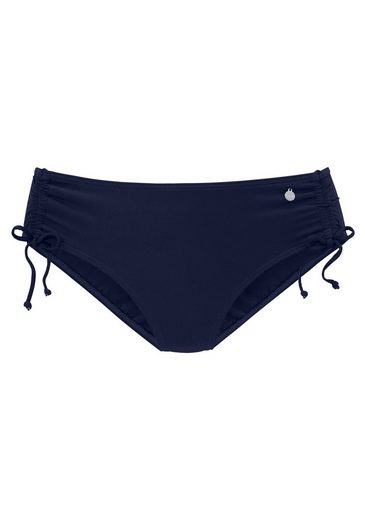 LASCANA Bikini-Hose Malia mit seitlicher Raffung mit tropischem Print mehr 50% Rabatt mit kostenlosem Versand