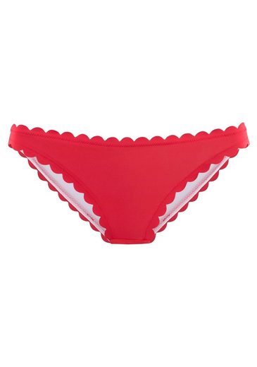 LASCANA Bikini-Hose Scallop in knapper Brasilien-Form mehr Kostenloser Versand international