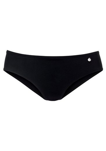LASCANA Bikini-Hose Merilyn uni und bedruckt in klassischer Form mehr Begrenzt auf 3 Tage