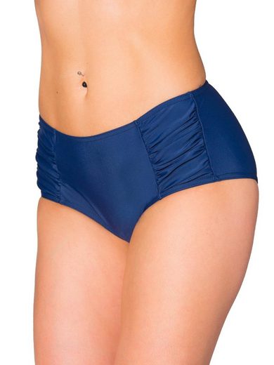 AQUARTI Bikini-Hose Aquarti Damen Bikinihose Hotpants mit seitlichen Raffungen mehr Auslauf
