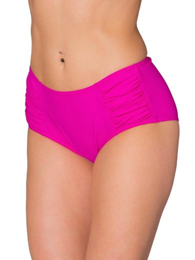 AQUARTI Bikini-Hose Aquarti Damen Bikinihose Hotpants mit seitlichen Raffungen mehr Auslauf