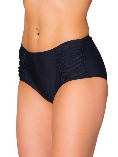 AQUARTI Bikini-Hose Aquarti Damen Bikinihose Hotpants mit seitlichen Raffungen mehr Auslauf