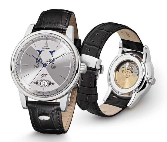 KRONSEGLER Automatikuhr Deutsche Dichter Heinrich Heine KS902st-sil-swz Herrenuhr 41 mm mehr Limitierter Zeitrabatt