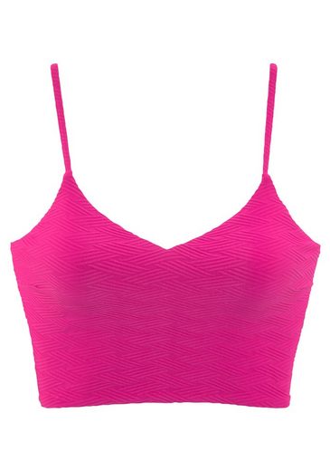SUNSEEKER Crop-Bikini-Top Loretta mit Strukturmuster mehr Schlussverkauf