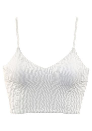 SUNSEEKER Crop-Bikini-Top Loretta mit Strukturmuster mehr Günstiger Verkauf