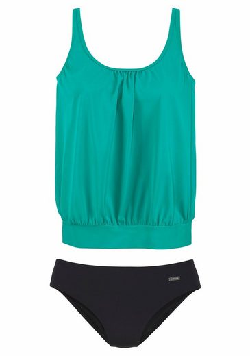 LASCANA Oversize-Tankini Miederverstärkung am Cup, Unterbrustgummi rundum, verstellbare Träger mehr Saisonschlussverkauf