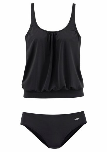 LASCANA Oversize-Tankini Miederverstärkung am Cup, Unterbrustgummi rundum, verstellbare Träger mehr Saisonschlussverkauf