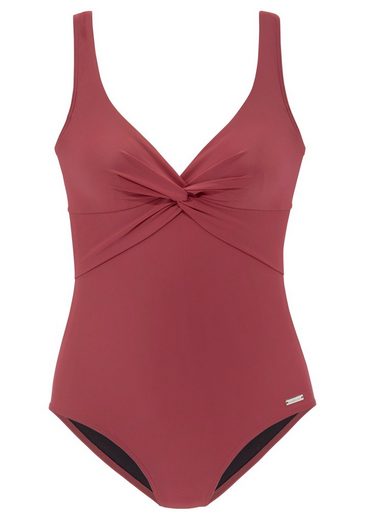 LASCANA Badeanzug mit Shaping-Einsatz vorn, eingearbeitete Softcups, mit Raffungen mehr Kauf eins, bekomm eins gratis