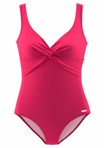 LASCANA Badeanzug mit Shaping-Einsatz vorn, eingearbeitete Softcups, mit Raffungen mehr Kauf eins, bekomm eins gratis
