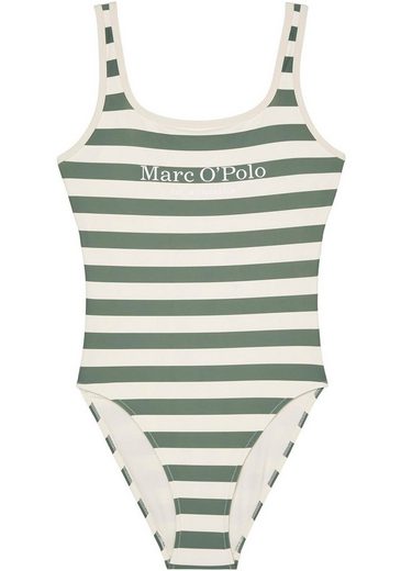 MARC O'POLO Badeanzug tiefer Rückenausschnitt, Logoschriftzug vorn mehr Discount Store für neue Produkte