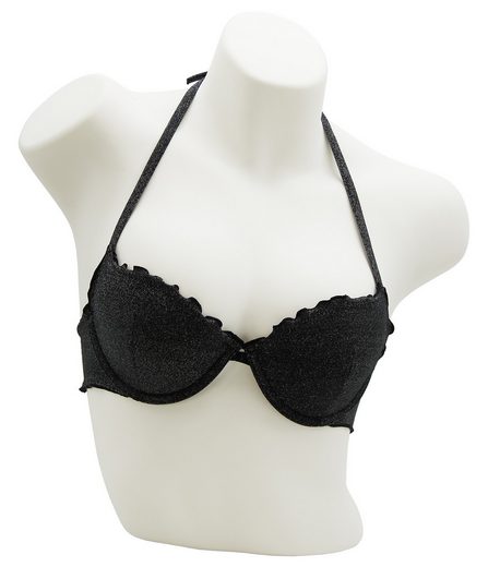 MISS BEACH Bügel-Bikini-Top Lurex leicht wattiert, Glitzer Bikini-Oberteil mehr 50% Rabatt für begrenzte Zeit