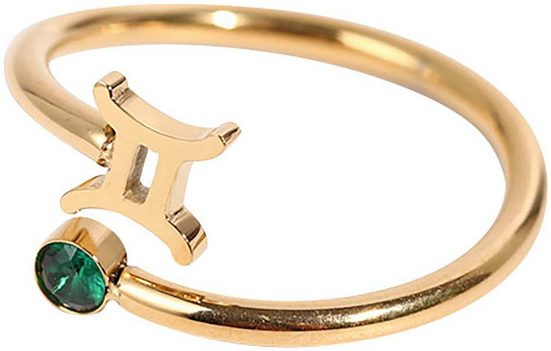 FIRETTI Fingerring Schmuck Geschenk Damenring Sternzeichen Made in Germany - mit Zirkonia (synth) mehr Zeitbegrenzte Promotion