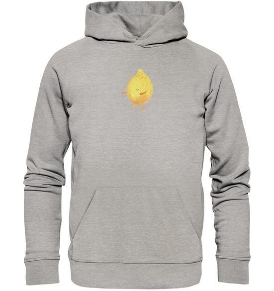 MR. & MRS. PANDA Hoodie Größe S Beste Freunde Zitrone - Heather Grey - Geschenk, Öko-Hoodie (1-tlg) Stylisch & Komfortabel mehr Lagerräumung